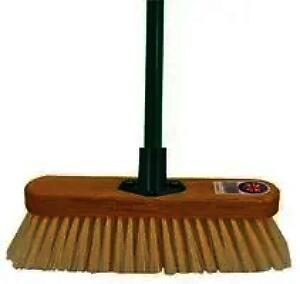 Charles Bentley 11" Soft Cream PVC Broom Head with Bracket