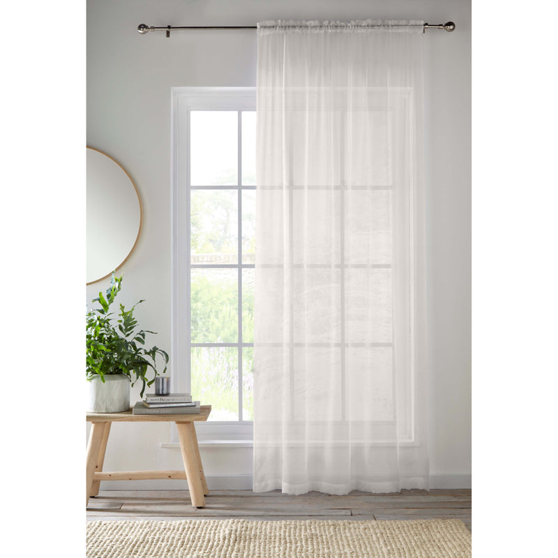 Crystal Voile Panel Cream 137cm