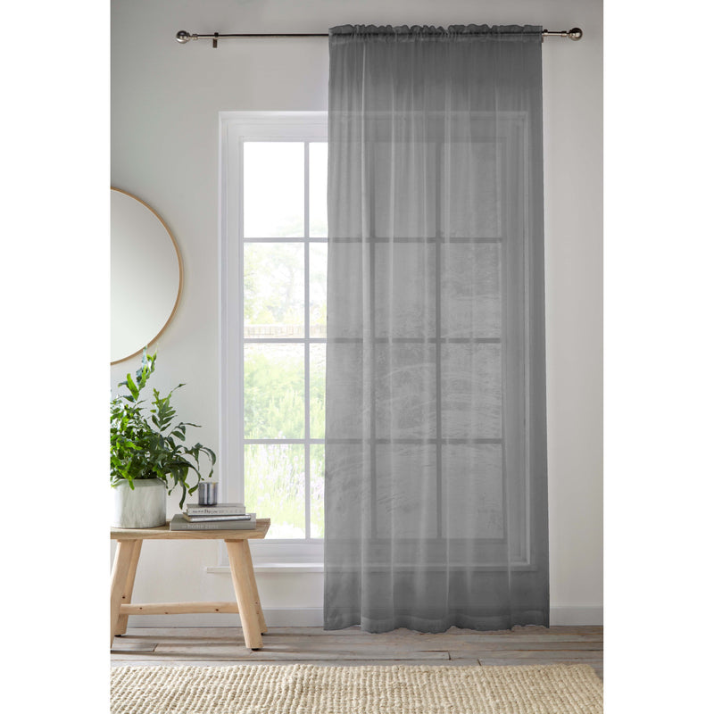 Crystal Voile Panel Grey 183cm
