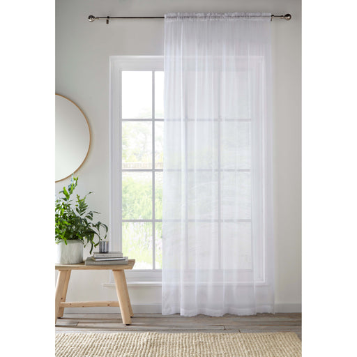 Crystal Voile Panel White 122Cm