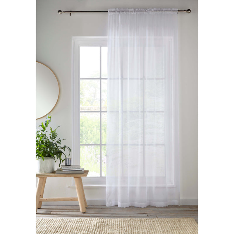 Crystal Voile Panel White 137Cm