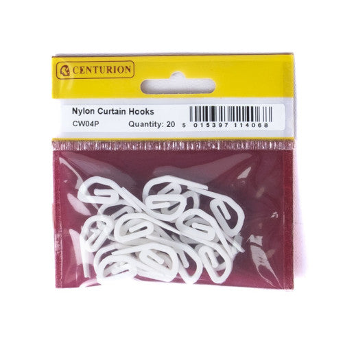Nylon Curtain Hooks (Pack of 20)