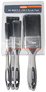 Lynwood No Bristle Loss Paint Brush Set (5 Pack)