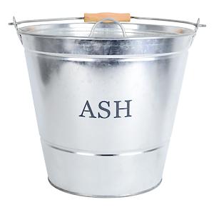 Galvanised Ash Bucket with Lid