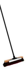 Charles Bentley 16" Dual Fill Bassine & PET Broom with Metal Scraper