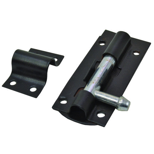 Tower Bolts, Black, 75mm