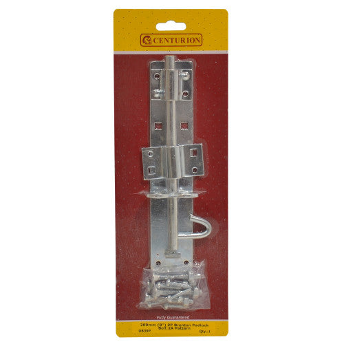 Medium Brenton Padbolts, Zinc Plated, 200mm