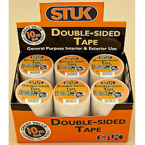 Stuk Double Sided Tape White 50mm x 4.5m