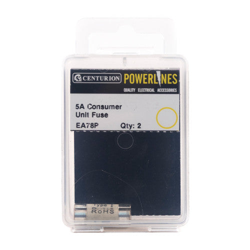 5 Amp Consumer Unit Fuse, Pack of 2
