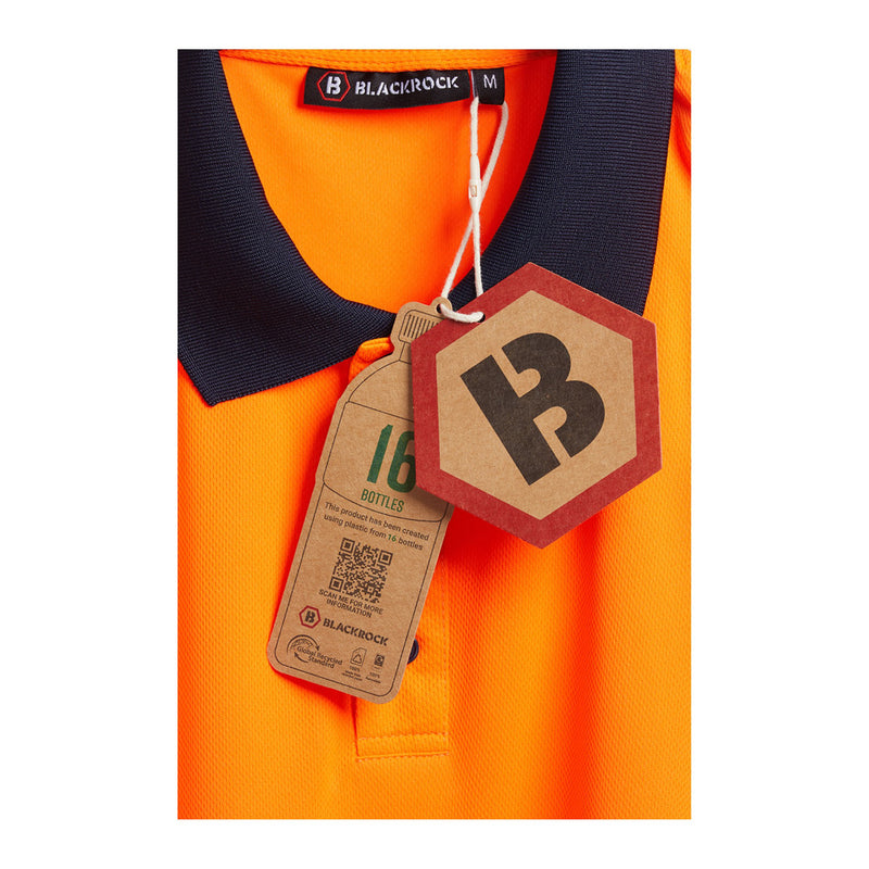 Blackrock Hi-Vis Eco Polo Shirt - orange size 3XL