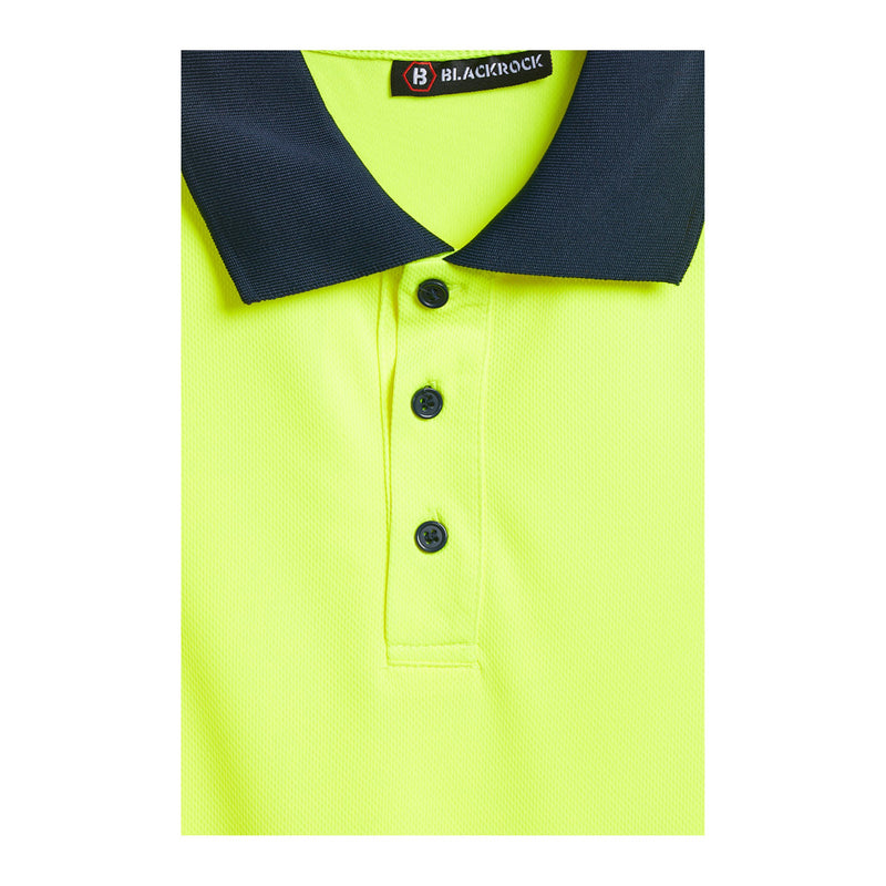 Blackrock Hi-Vis Eco Polo Shirt Long Sleeve - yellow size XL