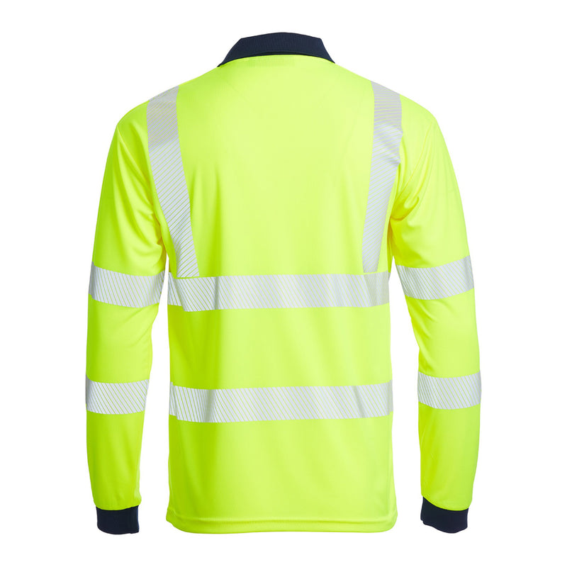 Blackrock Hi-Vis Eco Polo Shirt Long Sleeve - yellow size 4XL