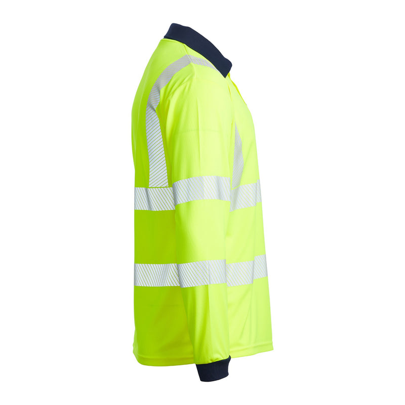 Blackrock Hi-Vis Eco Polo Shirt Long Sleeve - yellow size 5XL