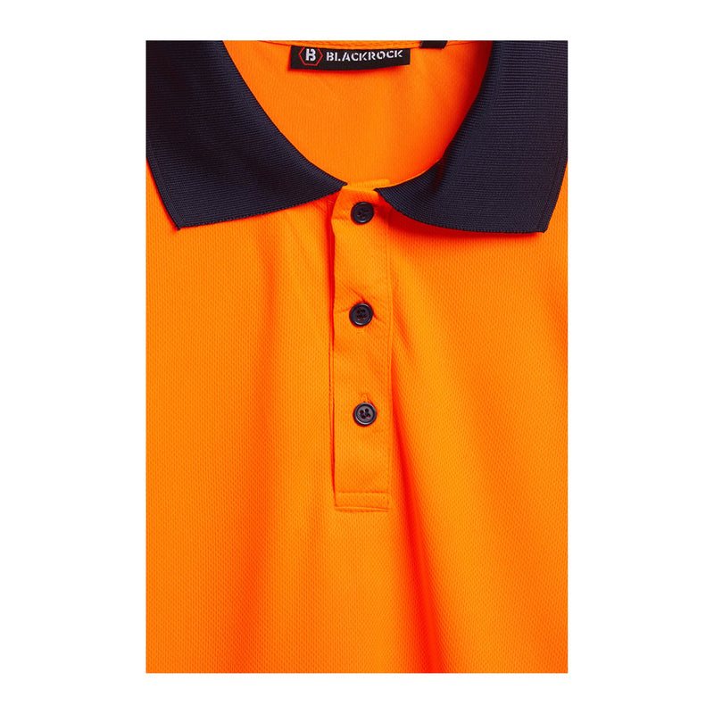 Blackrock Hi-Vis Eco Polo Shirt Long Sleeve - orange size 4XL