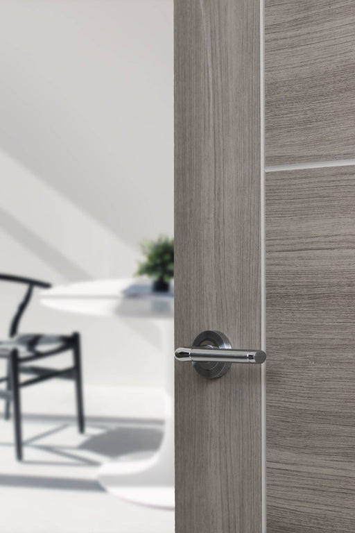 Atlantic Ocean Door Pack Bundle (2.5" Latch, 3"x2" Hingesx3) - Satin Chrome/Polished Chrome