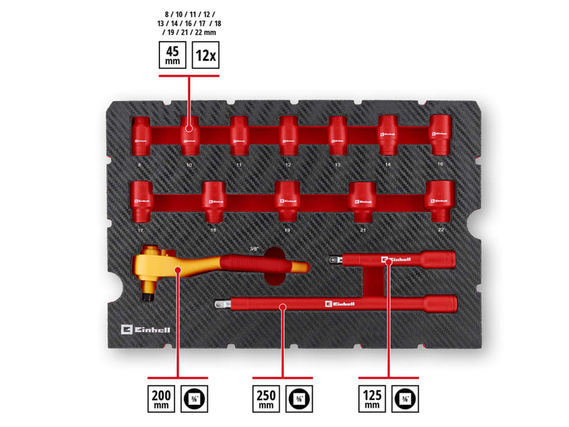 E-Case Electrical Tool Case Set, 24 Piece