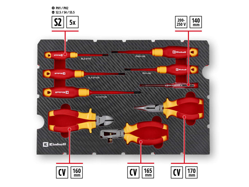 E-Case Electrical Tool Case Set, 24 Piece