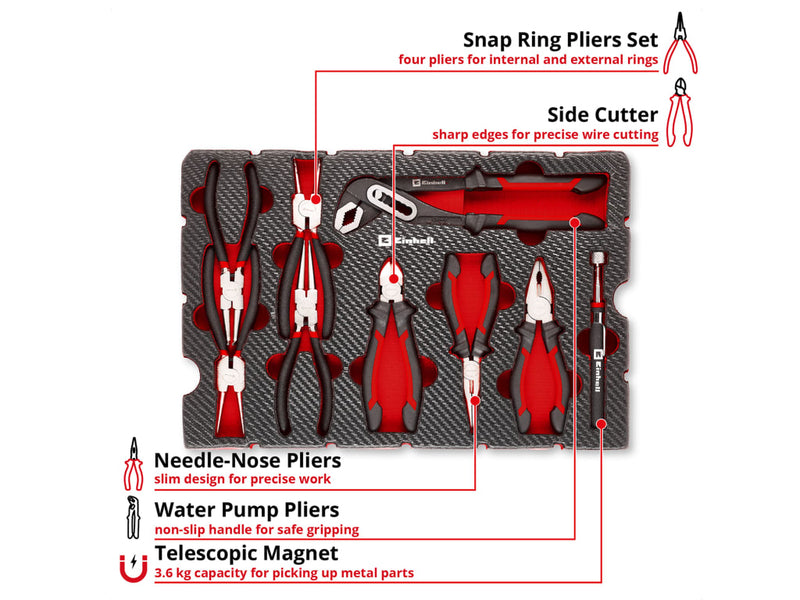 E-Case Inlay Pliers Set, 9 Piece