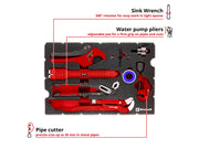 E-Case Inlay Plumbing Installation Set, 8 Piece