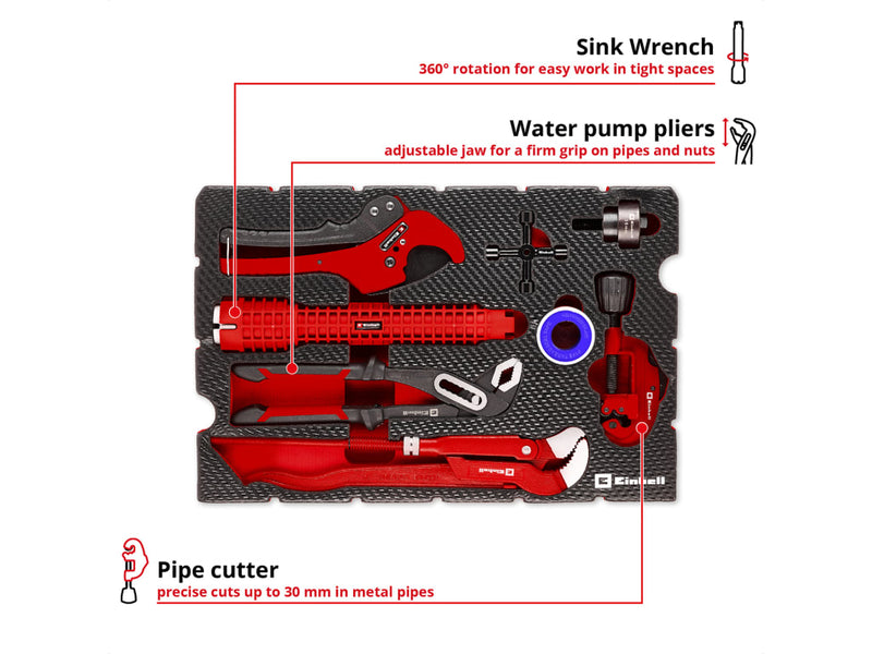 E-Case Inlay Plumbing Installation Set, 8 Piece