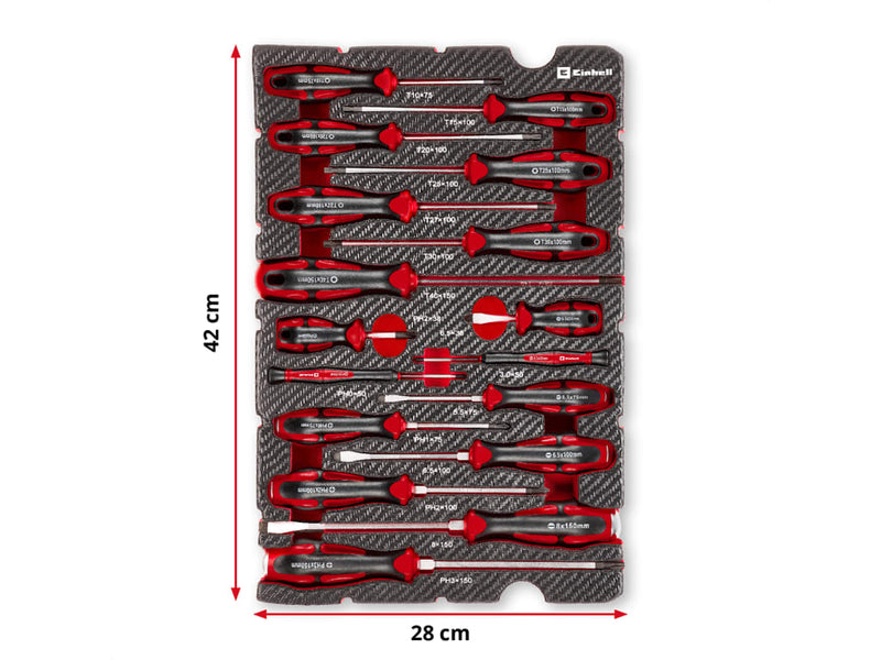 E-Case Inlay Screwdriver Set, 17 Piece