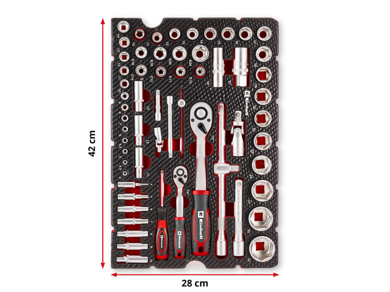 E-Case Inlay Socket Set, 60 Piece