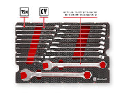 E-Case Inlay Combination Spanner Set, 19 Piece