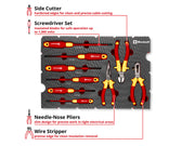 E-Case Inlay Electrician’s Tools Set, 9 Piece