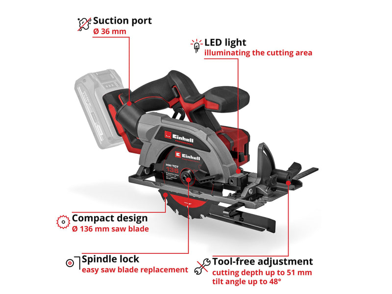 TP-CS 18/136-C Li BL-Solo PRO Circular Saw 18V Bare Unit