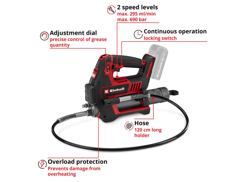 TP-GR 18/690 Li-Solo PRO Grease Gun 18V Bare Unit