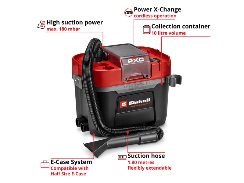 TP-VC 18/10 Li BL L-Solo PRO Wet/Dry Vacuum Cleaner 18V Bare Unit