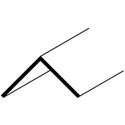 Easyfix 25mm Angle - 12 x 2.44m White