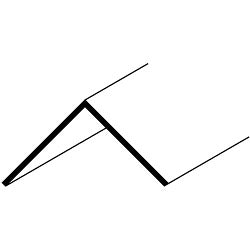 Easyfix 38mm Angle - 12 x 2.44m White