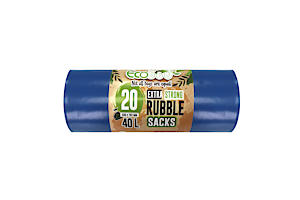 Ecobag Super Strong Rubble Sacks 40 Litre - 20 Pack