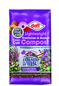 Doff Lightweight Hanging Basket Compost 15 Litre