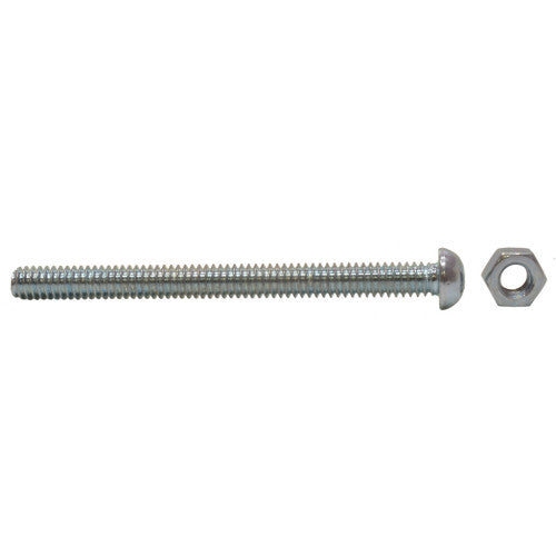 M5 x 75mm Machine Screws & Nuts - Zinc Plated - (100)
