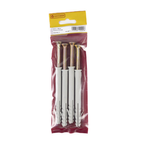 M10 x 100mm Screw In Frame Fixings (Pack of 4)