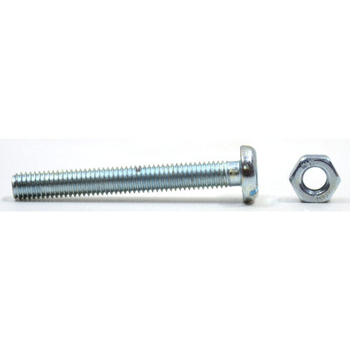 M5 x 40mm Machine Screws & Nuts - Zinc Plated - (100)