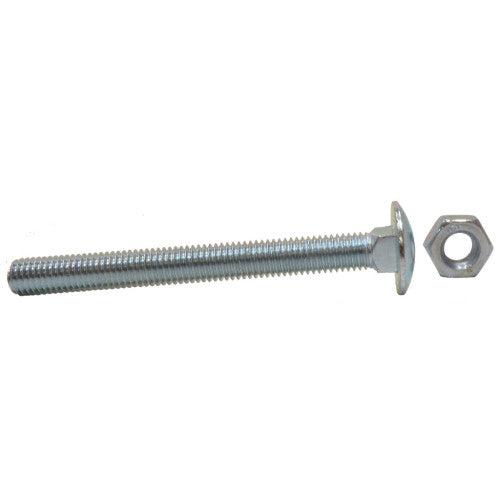 M10 x 100mm ZP Small Carriage Bolts & Nuts  (100)