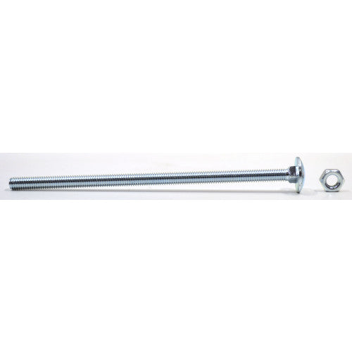 M6 x 130mm ZP Cup Sq Hex Carriage Bolts & Nuts (Pack of 6)