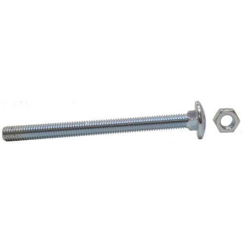 M8 x 200mm ZP Small Carriage Bolts & Nuts (Packs of 3)