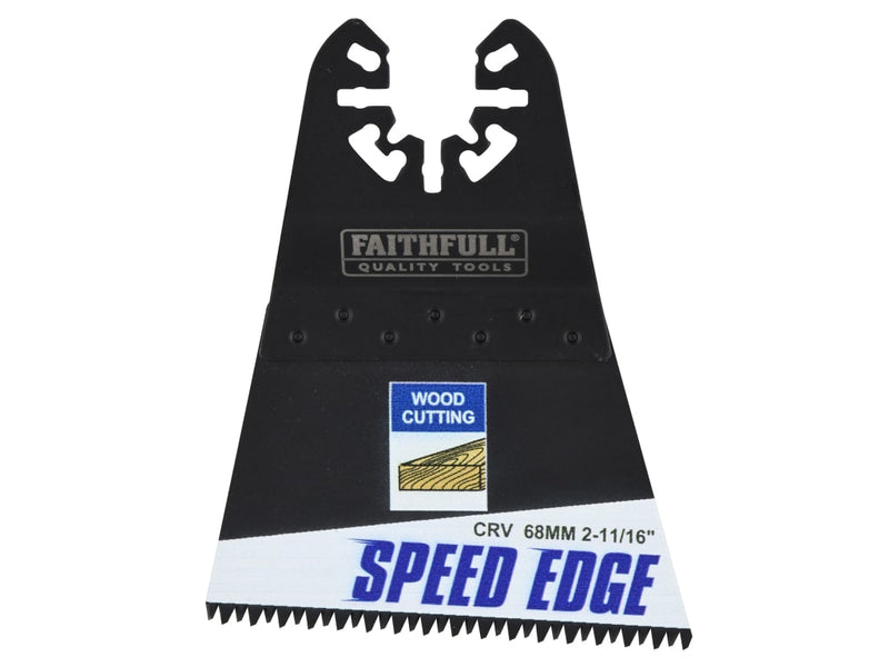 Multi-Tool Speed Edge Ground Set Wood Blade 68mm (5 Pack)