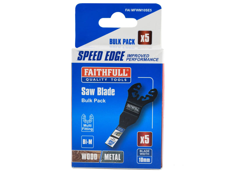 Multi-Tool Speed Edge Wood/Metal Blade 10mm (5 Pack)
