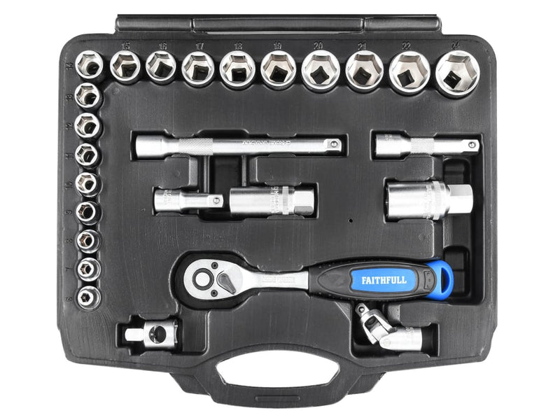 3/8in Drive Socket Set, 26 Piece