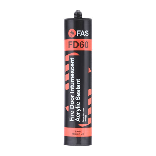 Fire and Acoustic Seals Fire Rated Intumescent and Acoustic Acrylic Sealant, White Acrylic Mastic