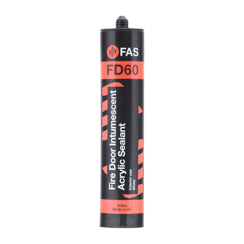 Fire and Acoustic Seals Fire Rated Intumescent and Acoustic Acrylic Sealant, White Acrylic Mastic