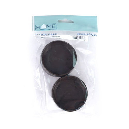 60mm Brown Castor Cups (Pack of 4)