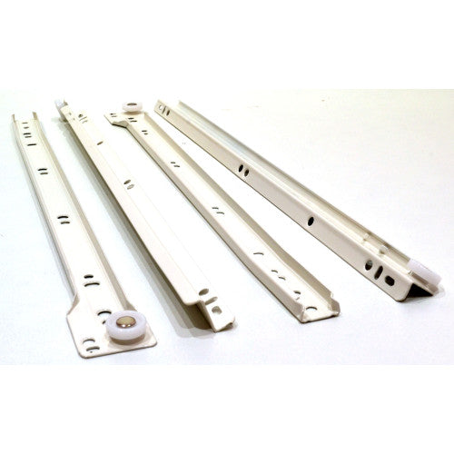 400mm White Bottom Fix Steel Drawer Runner