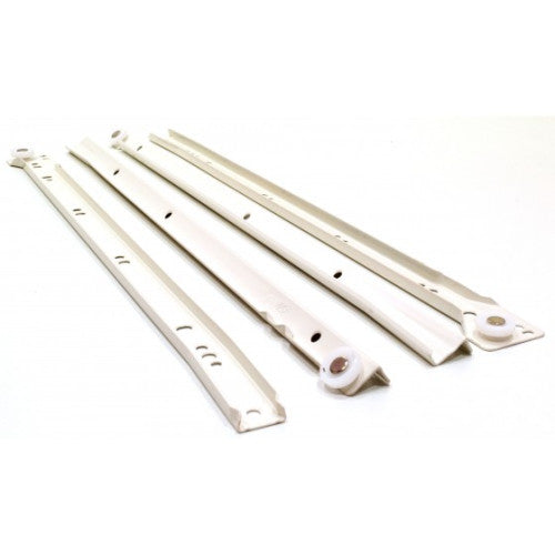 450mm White Bottom Fix Steel Drawer Runner