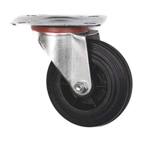 100mm Rubber Swivel Castor (9021100)